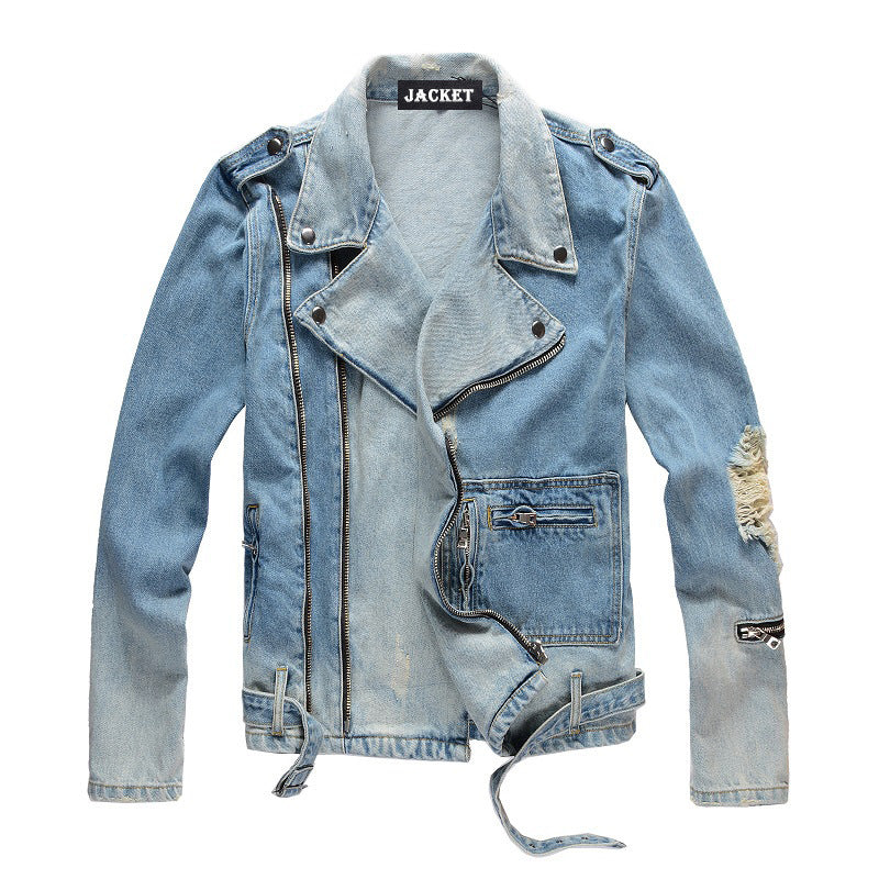 Amiri Jacket Trendamiri Ripped Slim Denim Coat Jacket