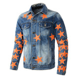 Amiri Jacket Trendamiri Ripped Slim Fit Denim Coat Jacket Men