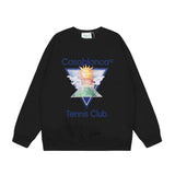 Casablanca Long sleeve T-shirt Crew neck loose terry sweater