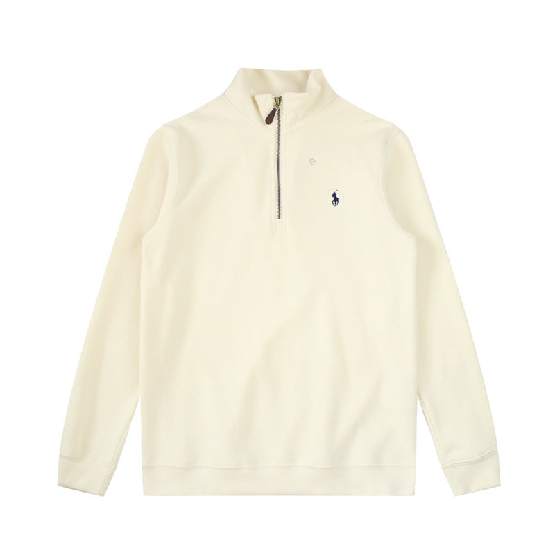 Ralph Lauren Coat Paul RL Ralph Pony Embroidery Half Zipper Long Sleeve Knit