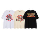 Gallery Dept T Shirts Gallery Dept Graffiti Printing Letter Los Angeles Loose Street Short Sleeve T-shirt