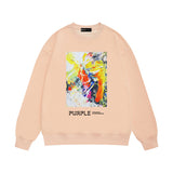 Purple Brand Sweatshirt Loose Crew Neck Sweater