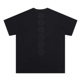 CHH Chrome Heart T Shirts Crowe Cross Print Short Sleeve T-Shirt Loose