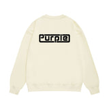 Purple Brand Sweatshirt Loose Crew Neck Sweater