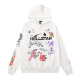 Hellstar Hoodie Casual Graffiti Oversize