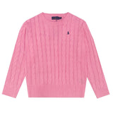 Ralph Lauren Knitted sweaters cotton thread ruff pony embroidery twist crew neck