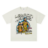 Vintage T-shirts James James Short Sleeve T-Shirt Men's and Women's Printed T-Shirts Loose