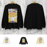 Purple Brand Long Sleeve T-Shirt Fashion Loose Long Sleeve Top