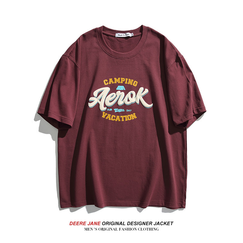 Men's T-Shirts Short-Sleeved T-shirt Men's Summer Loose Half-Sleeved Casual Top