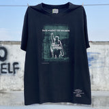 Mens Vintage T-Shirts fog Los Angeles battle short sleeve vintage wash do old loose