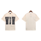 Who Decided War T Shirts Who Decided War Letter Short Sleeve Loose Pop Retro T-Shirt
