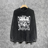 Purple Brand Distressed Long Sleeve Shirt Fashion Distressed Loose Long-sleeved Top