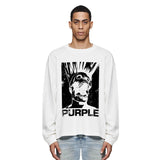 Purple Brand Long Sleeve T-Shirt Fashion Loose Long Sleeve Top