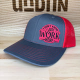 Trendy flat brimmed hat adjustable sunshade
