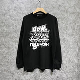 Purple Brand Long Sleeve T-Shirt Fashion Loose Long Sleeve Top