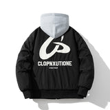 Mens Vintage Jackets Jacket Loose Baseball Suit Flight Suit Hooded