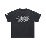 Lost Intricacy T-Shirt Skull Wash Casual Short Sleeve T-Shirt