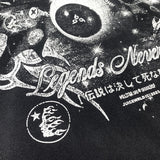 Hellstar Hoodie Vintage Distressed Heavy Velvet Padded Loose