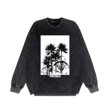 Purple Brand Distressed Long Sleeve Shirt Fashion Distressed Loose Long-sleeved Top