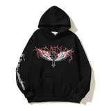 Hellstar Hoodie Halloween Demon Printing plus Velvet Hoodie