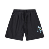 Amiri shorts drawstring slacks alphabet shorts