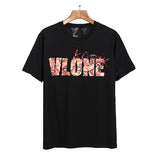 Vlone T Shirts European and American Fashion Brand Half Sleeve Men's and Women's Same Loose Short-Sleeved T-shirt