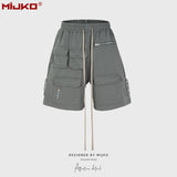MIJKO Mens Shorts Zip-breasted Casual Unisex Shorts