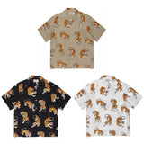GUILTYPARTIES TIGER Shirts Hawaiian short-sleeved shirts