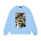 Purple Brand Sweatshirt Loose Crew Neck Sweater