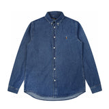 Ralph Lauren Coat Ralph Lauren War Horse Logo Embroidery Lapel Long Sleeve Shirt Casual