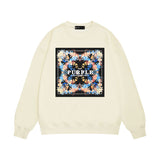 Purple Brand Sweatshirt Loose Crew Neck Sweater