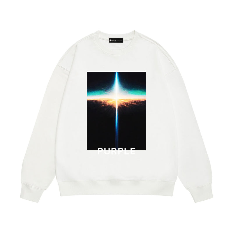 Purple Brand Sweatshirt Loose Crew Neck Sweater