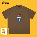 Drew T Shirts Short Sleeve Cola Loose Men