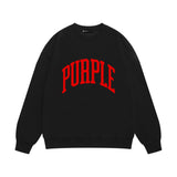 Purple Brand Sweatshirt Loose Crew Neck Sweater