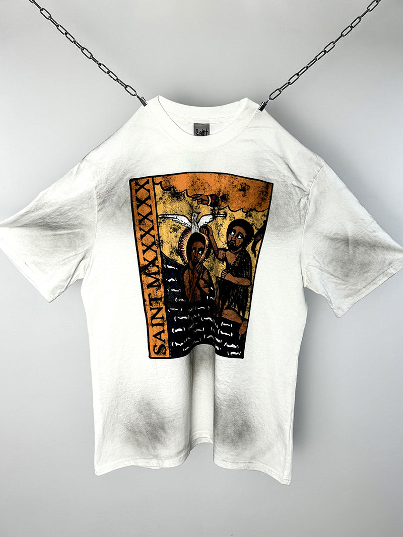 Men Vintage T-Shirts "Primitive Tribe" Saint Michael T-Shirt