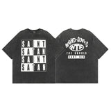 Mens Vintage T-Shirts Saint Michael High Street T-Shirt Washed and Old Short Sleeves