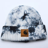 Carhartt Hat Skateboard Sports Casual Tie-Dye Knitted Hat