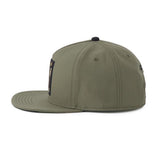 Trendy flat brimmed hat picture rollin army green shade