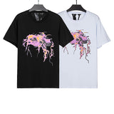 Vlone T Shirts Printed Loose Fashion Brand Men's and Women's T-shirt Short Sleeve