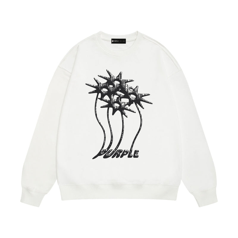 Purple Brand Sweatshirt Loose Crew Neck Sweater