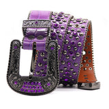 Hip-hop punk rhinestone belt punk hot girl style