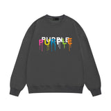 Purple Brand Sweatshirt Loose Crew Neck Sweater