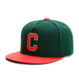 Trendy flat brimmed hat letterc