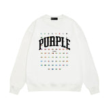 Purple Brand Sweatshirt Loose Crew Neck Sweater
