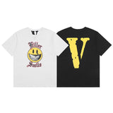 Vlone T Shirts Men's Short-Sleeved Youth Large Size Loose Bottoming Shirt