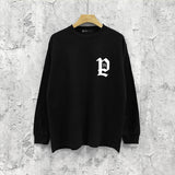 Purple Brand Long Sleeve T-Shirt Fashion Loose Long Sleeve Top