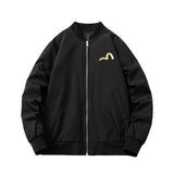 Mens Vintage Jackets National Style Embroidery Air Force Flight Jacket Baseball Uniform