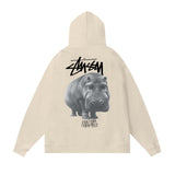 Stussy Hoodie Fall/Winter Fleece Hooded Sweater