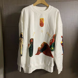Jesus Is King Sweatshirt Kanye Jesus Is King round Neck Foam Sweater Fog