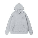 Amiri Hoodie AMI logo embroidered hooded sweater with holes